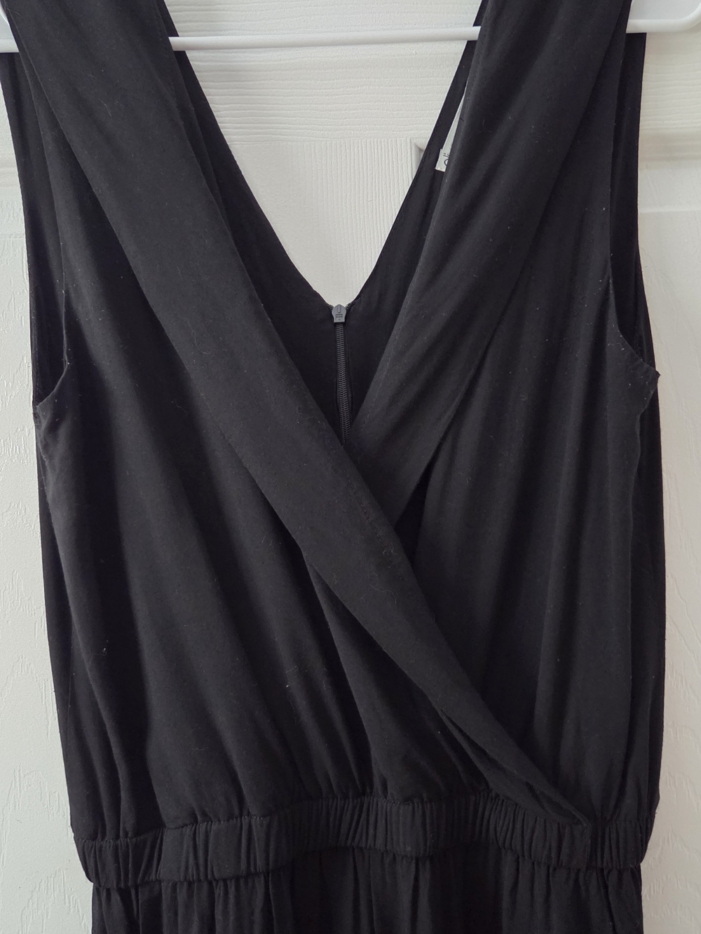 Oliver Grace Black Sleeveless Wide Leg Jumpsuit V-Neck